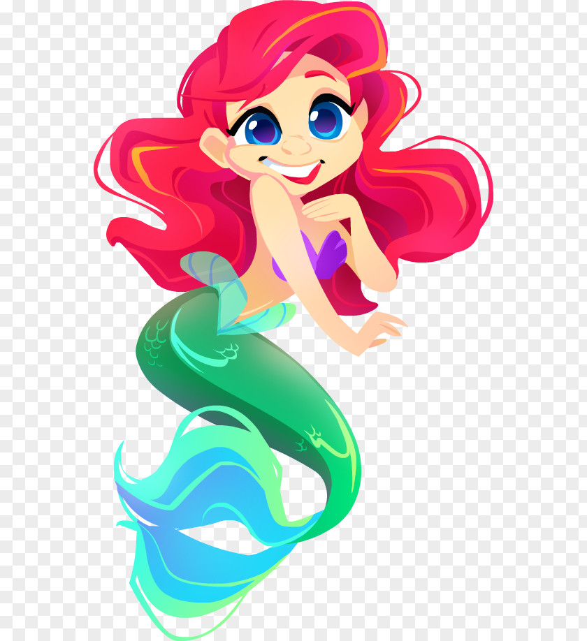 Ariel Mermaid Fan Art Concept PNG