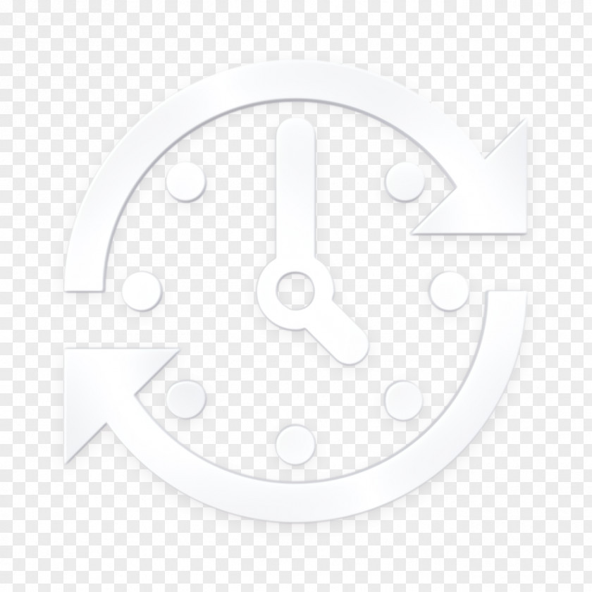 Blackandwhite Clock Office Icon Rushour Time PNG