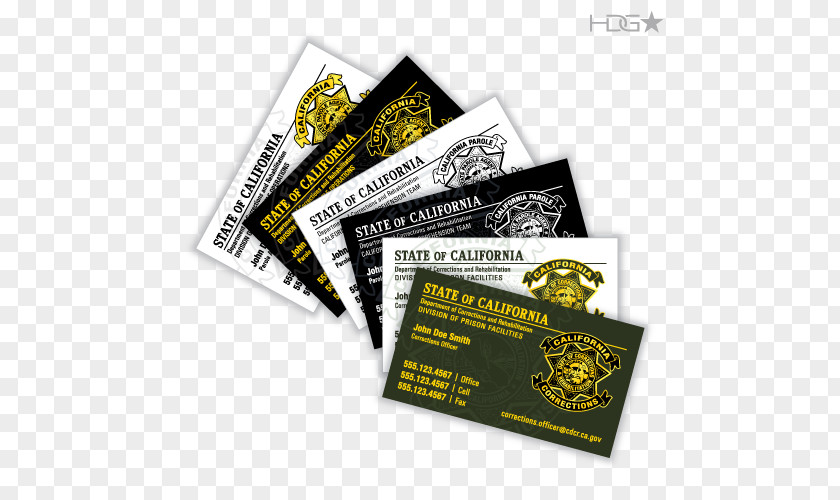 Colorful Business Card California Department Of Corrections And Rehabilitation Cards Brand PNG
