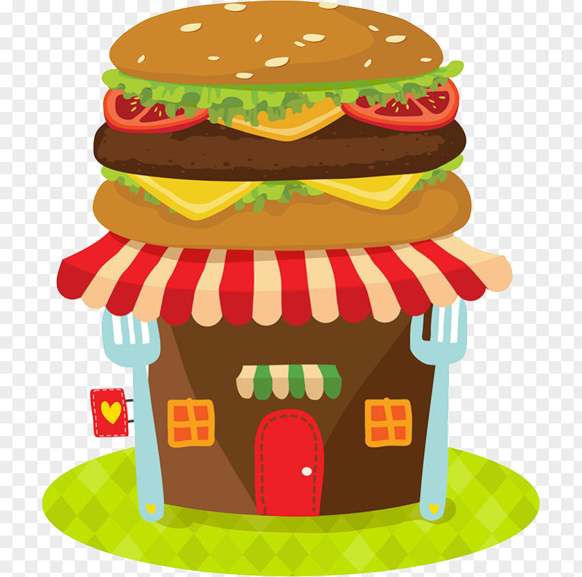 Creative Burger Hamburger Fast Food Junk Chicken Sandwich Clip Art PNG
