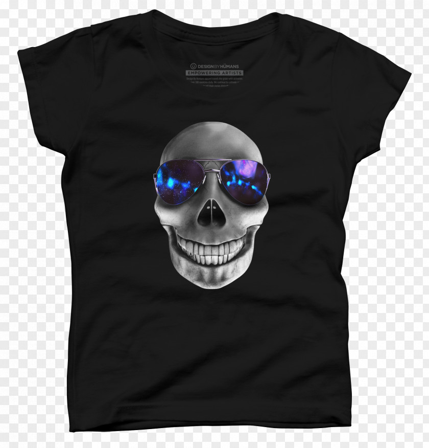 Fashion Skull Print T-shirt Sleeve Brand Font PNG