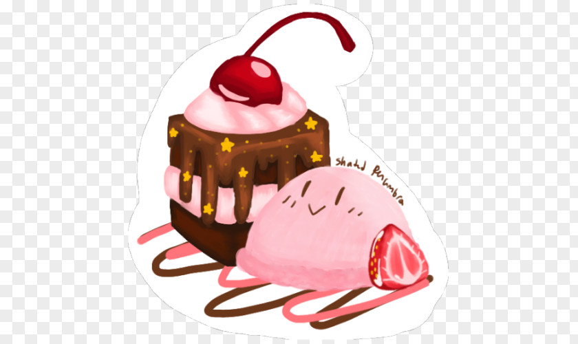 Kirby's Adventure Petit Four Art Dream Land Sundae PNG