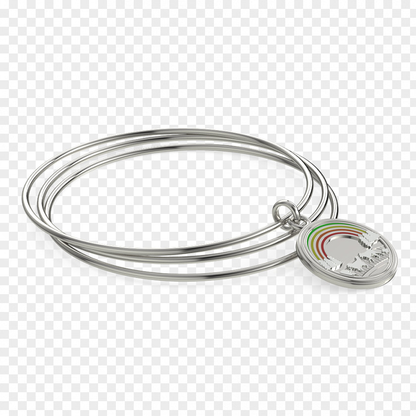 Silver Bangle Bracelet Body Jewellery Jewelry Design PNG