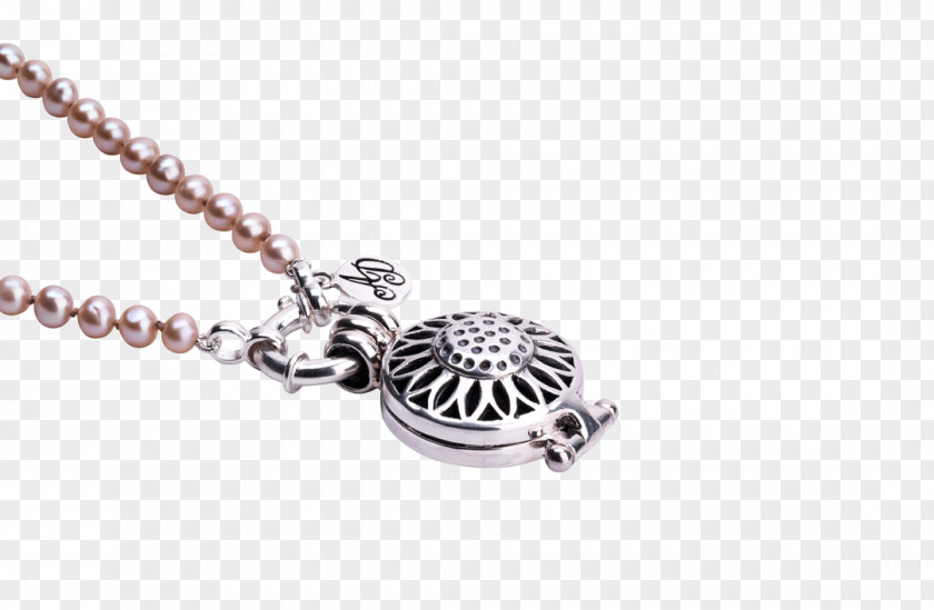 Silver Locket Necklace Jewellery Pearl PNG