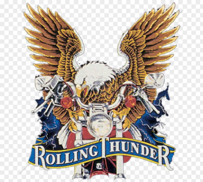 Rolling Thunder T-shirt U.S.A. Polyester Sleeve Madder Vintage PNG