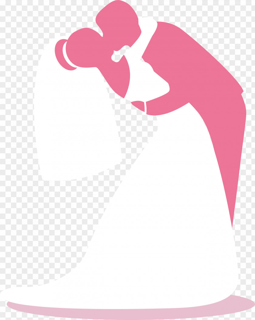 Sweet Kiss Wedding Romance Bride PNG