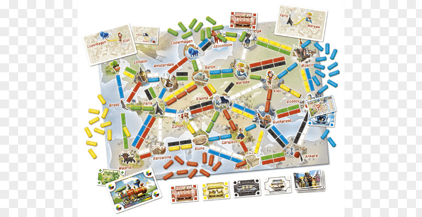 Train Ticket To Ride: First Journey Europe Days Of Wonder Ride Series PNG