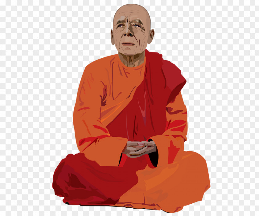Buddhist Monk Meditation Buddhism PNG