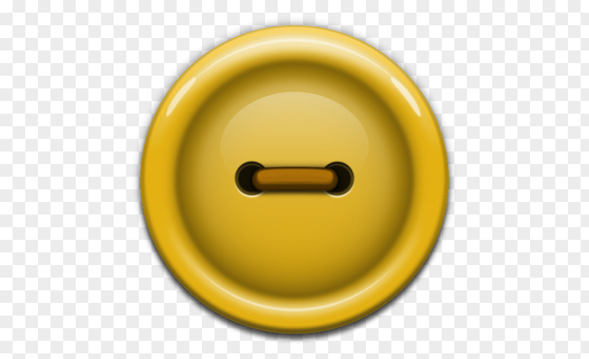 Button Material Yellow Circle PNG