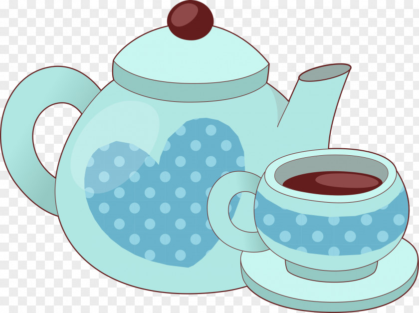 Cartoon Tea Teapot Coffee Cup Teaware PNG