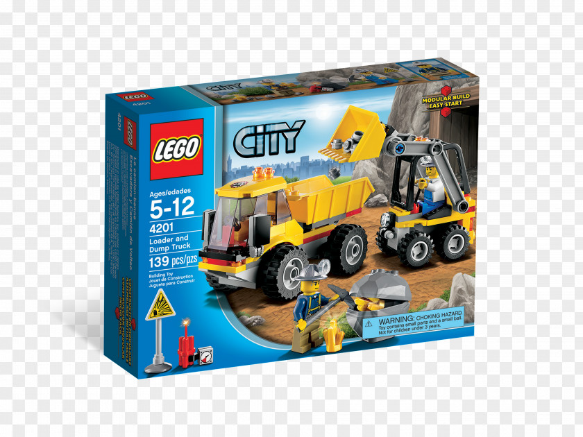 Dump Truck Lego City Loader Minifigure PNG