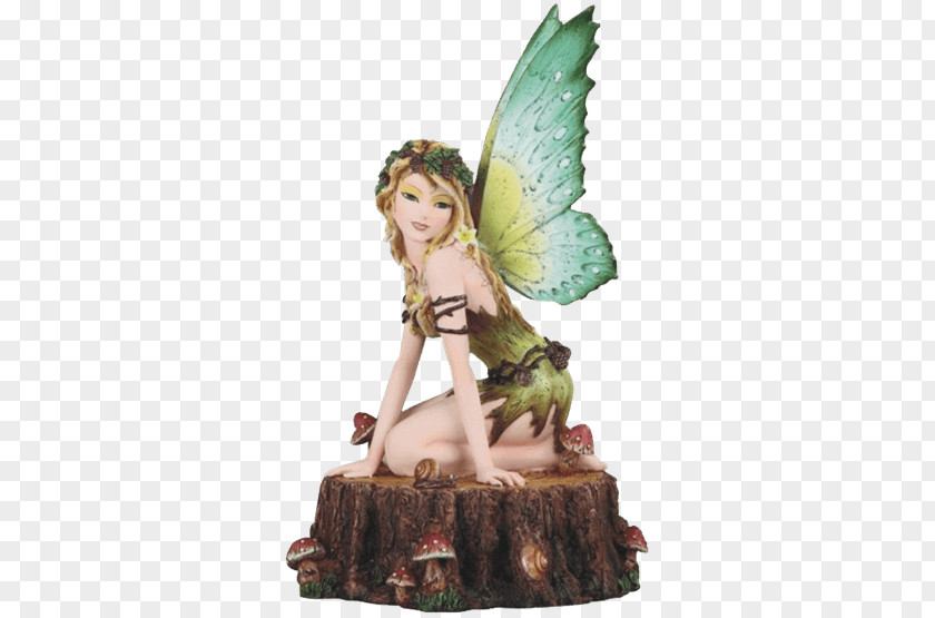 Fairy The With Turquoise Hair Figurine Statue Magic PNG