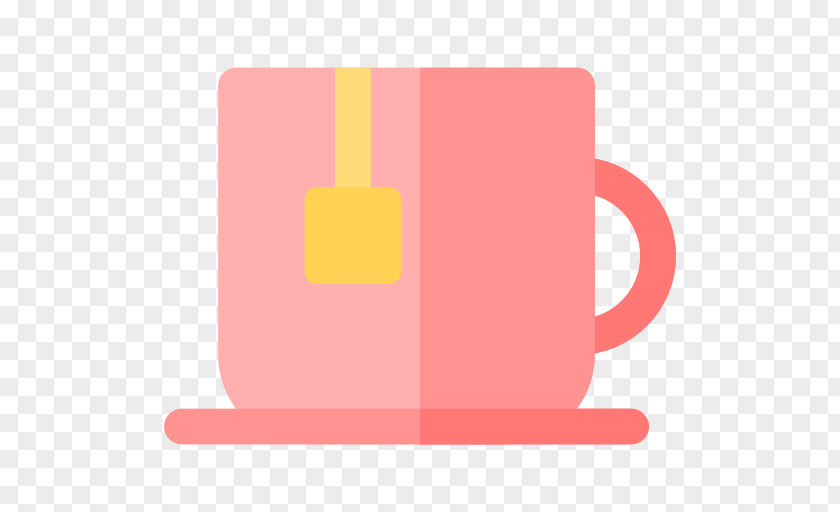 Coffee Flat Brand Product Design Rectangle Pink M PNG