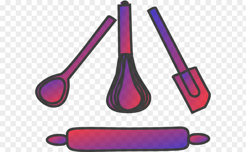 Utensils Vector Purple Magenta Violet PNG