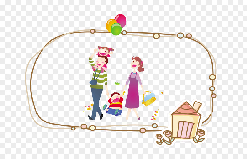 A Happy Cartoon Illustration PNG