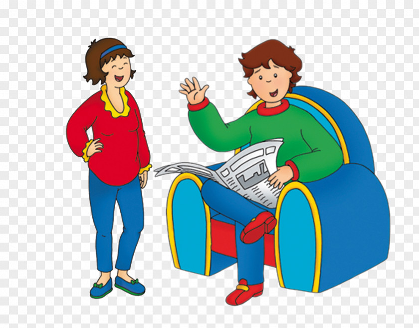 Cartoon Character Caillou's Dad Father Television Show Family Parent PNG