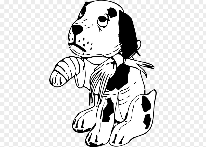 Dog Puppy Cartoon PNG , Broken Leg clipart PNG