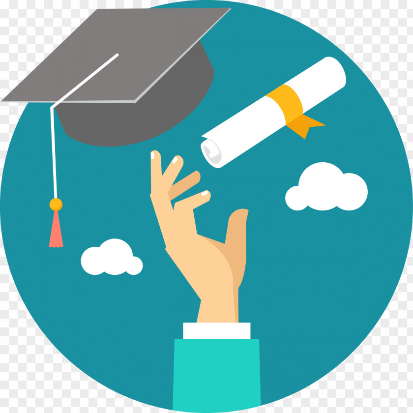 Throw The Master Cap And Certificate In Sky Student Education Graduate University Icon PNG