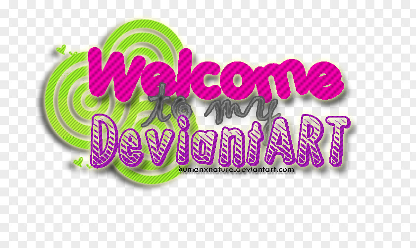 Welcome Text Logo Brand Pink M Font PNG