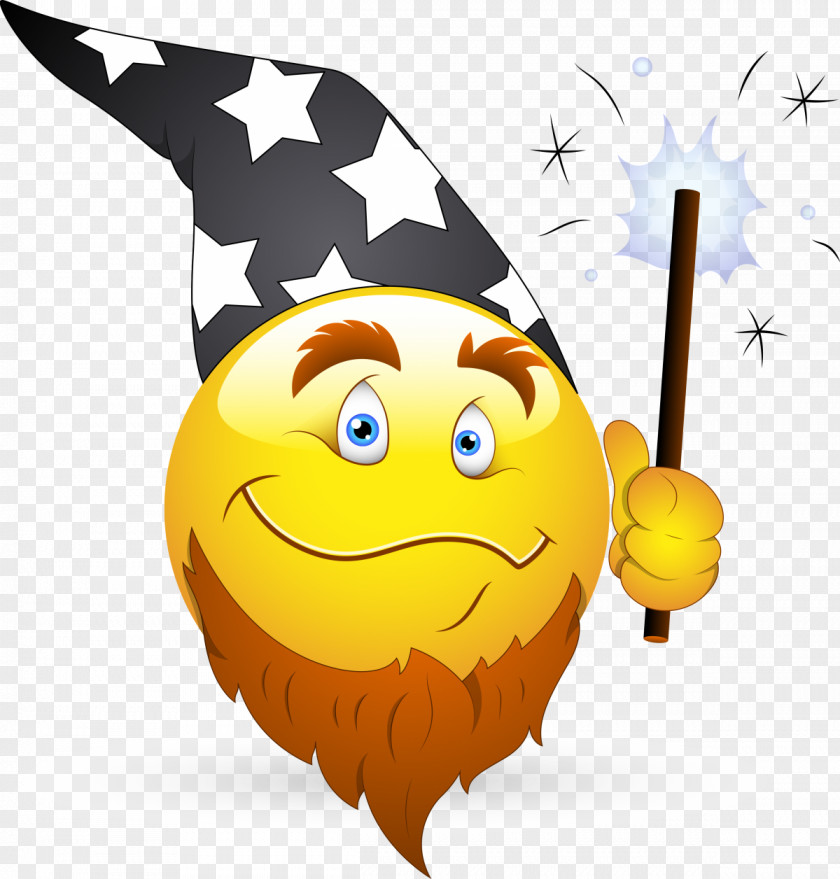 Wizard Emoticon Smiley Magician Clip Art PNG