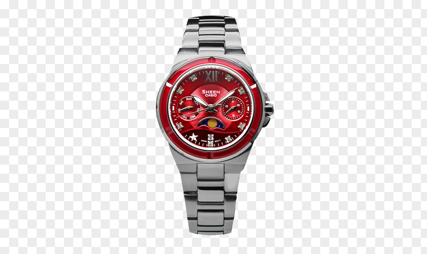 Casio Watches Fashion Diamond Quartz Female Watch Swatch Clock Strap PNG