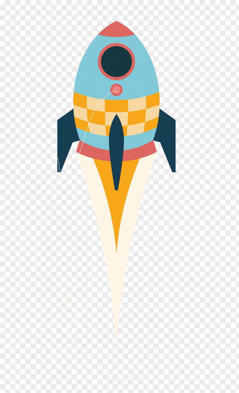 Flat Rocket Design Icon PNG
