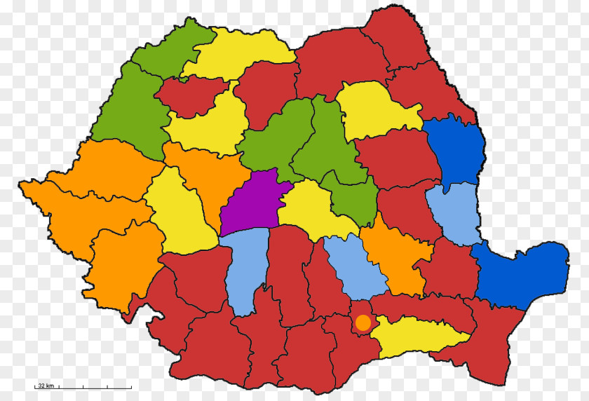 Map Romanian Local Elections, 2004 2016 2008 PNG