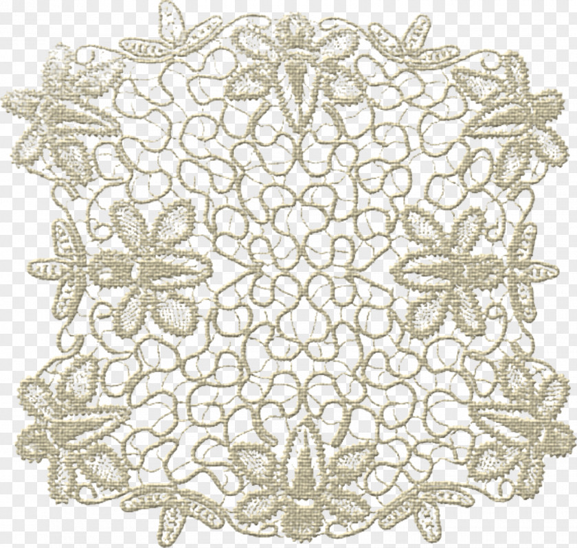 Sellos Blonde Lace Place Mats Doily PNG