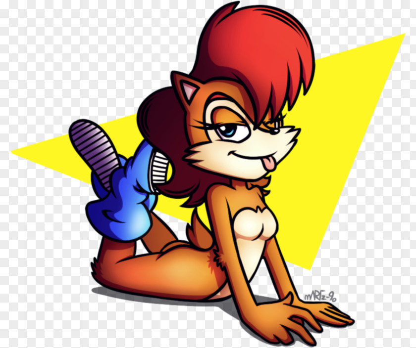 Silly Song Sonic The Hedgehog Princess Sally Acorn Rouge Bat Character Fan Art PNG