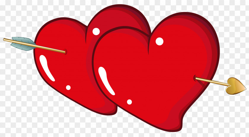 Valentine Hearts With Arrow PNG Clipart Picture Heart Valentine's Day Clip Art PNG