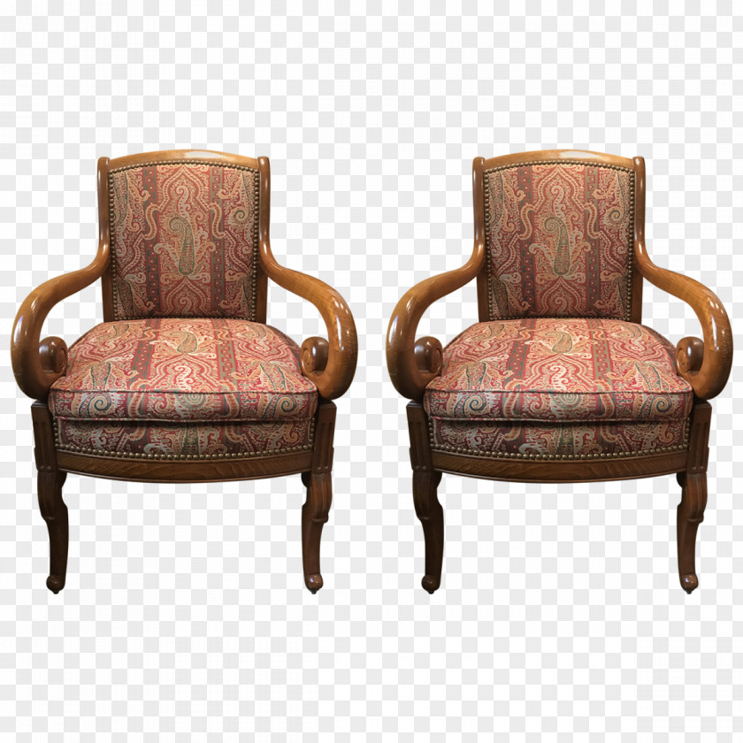 Armchair Furniture Club Chair Antique PNG