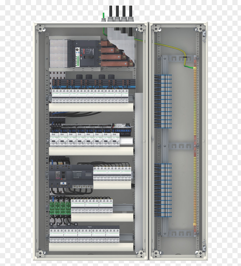 Designe Schneider Electric Electrical Enclosure Distribution Board Computer Hardware Power PNG