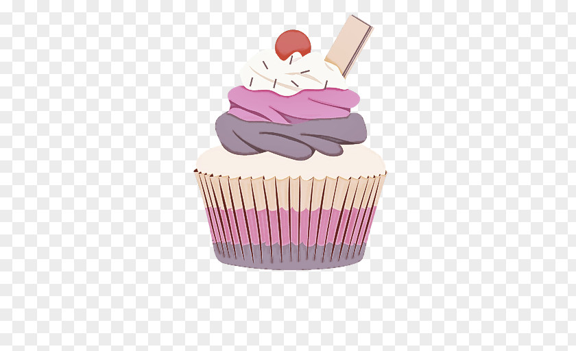 Food Icing Cupcake Baking Cup Pink Cake Buttercream PNG