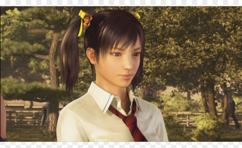 Ling Xiaoyu Black Hair Uniform PNG