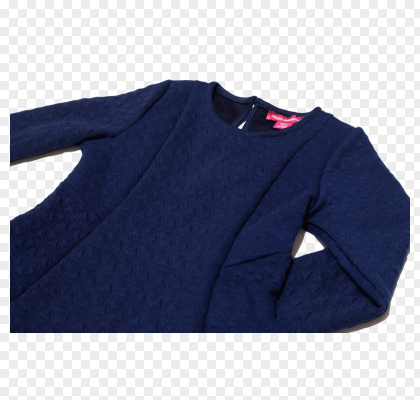 Navy Cloth Sleeve Polar Fleece Sweater Jacket Outerwear PNG