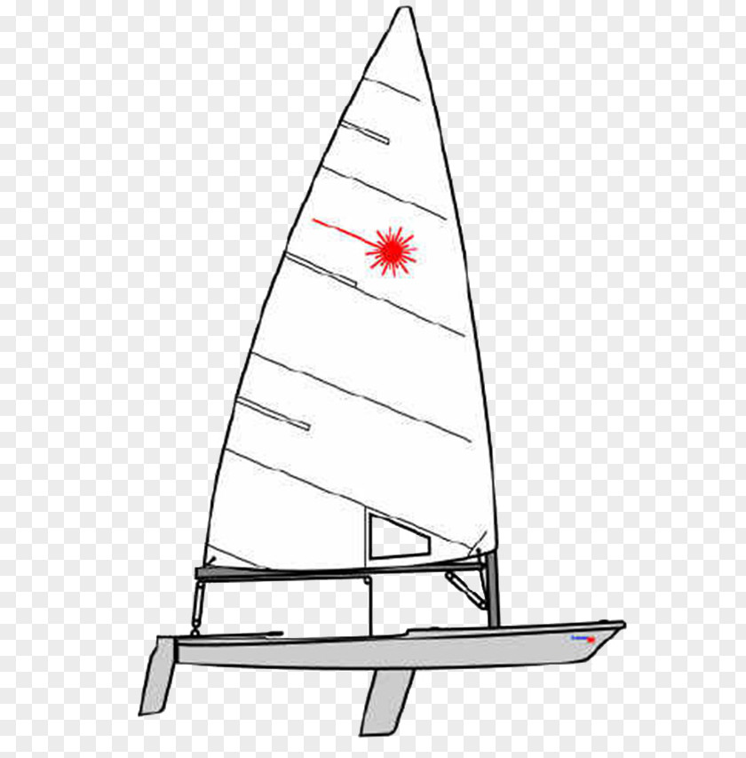 Laser Radial Boats Sailing Sailboat PNG