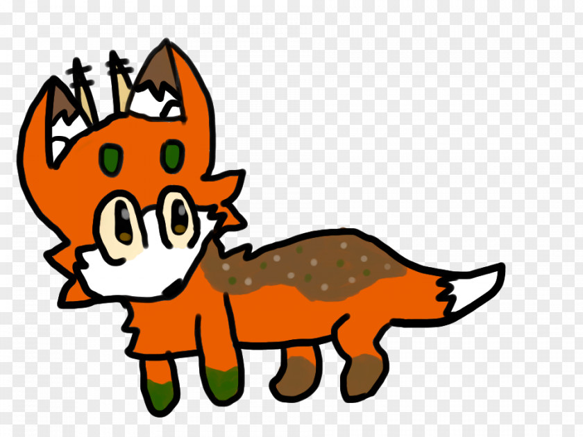 Peach Tea Whiskers Red Fox Cat Dog Clip Art PNG