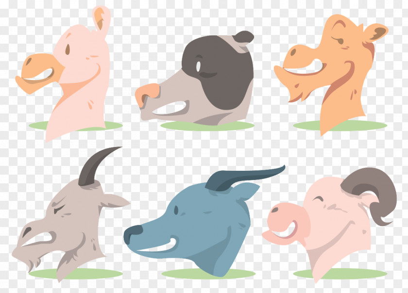 Vector Animal Avatar Cattle PNG