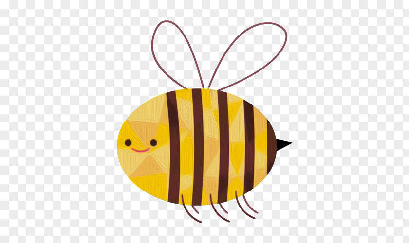 Cartoon Bee Honey Insect Osmia Lignaria Illustration PNG