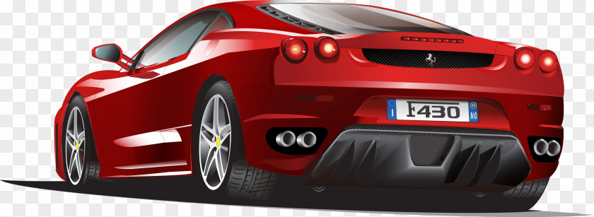 Ferrari Hand Painted Red Enzo Sports Car LaFerrari PNG