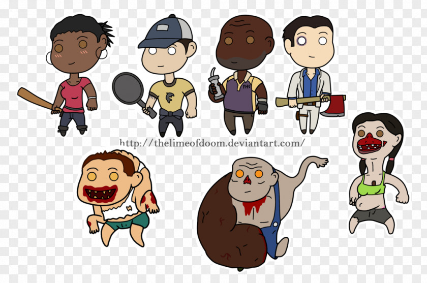 Left 4 Dead 2 Characters Fan Art Video Game PNG