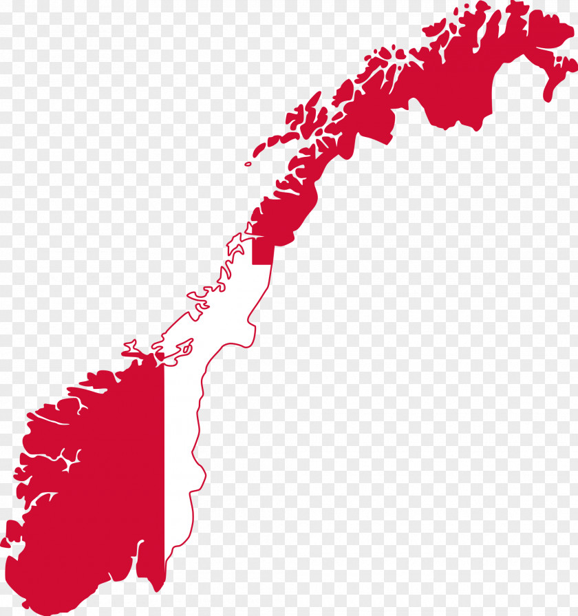 Map Flag Of Norway Vector PNG