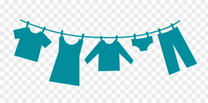 Silhouette Clothes Line Laundry Room PNG