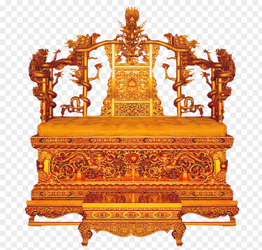 Throne Forbidden City Qing Dynasty Emperor Of China Table PNG