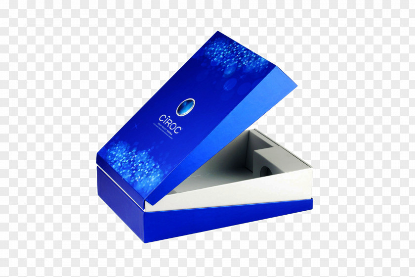 Blue Technology Color Printing Box PNG