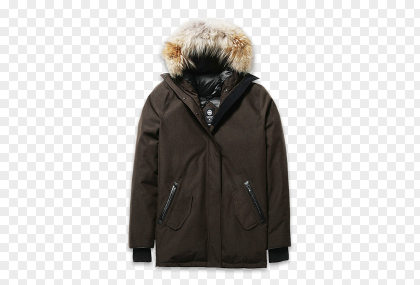 Canada Goose Overcoat Fur Clothing Jacket Hood PNG