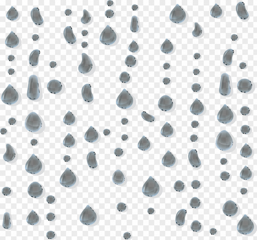 Gray Water Droplets Pattern Drop Motif PNG