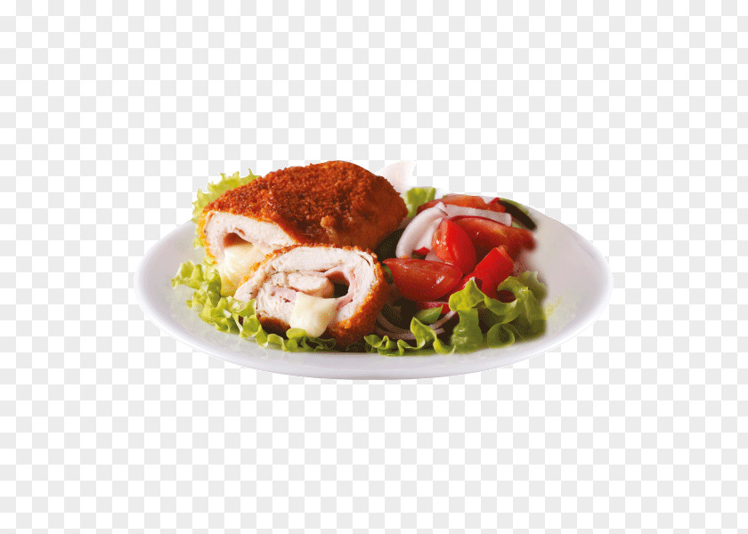 Ham Le Cordon Bleu Chicken As Food Salad PNG