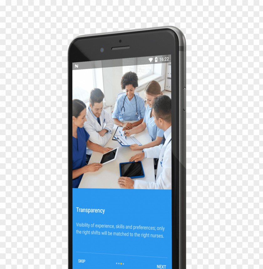 Hospital Staff Smartphone Communication Health Care Advertising PNG