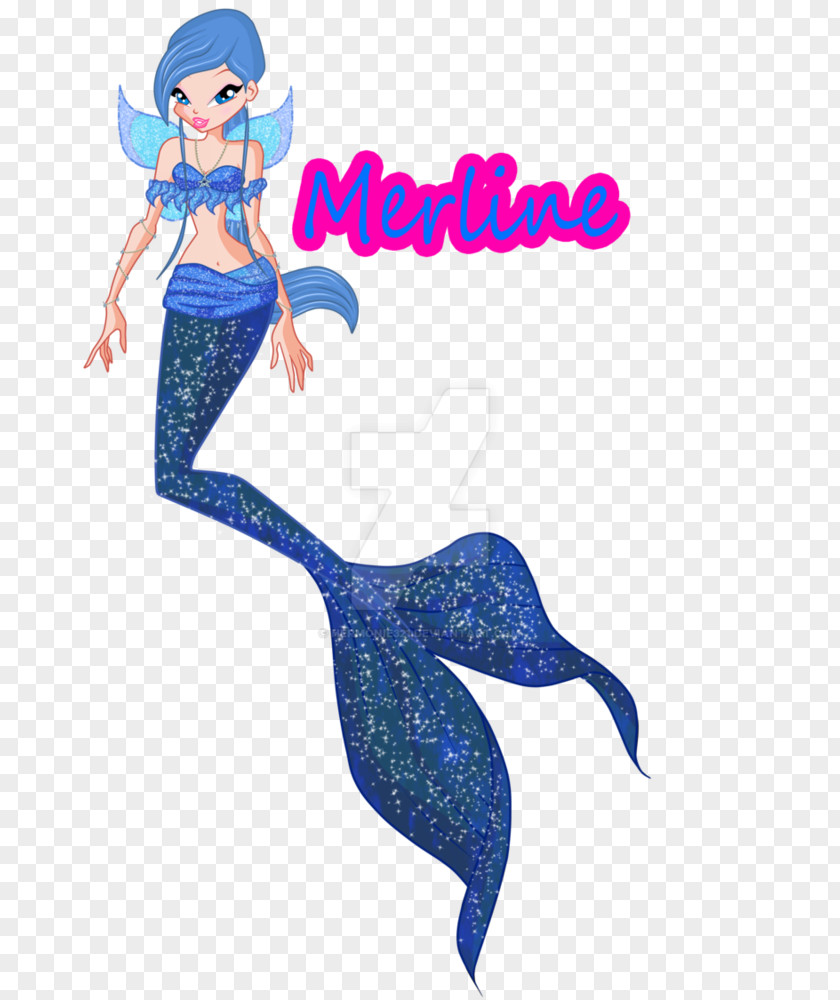 Mermaid Tail Fairy Magic Pixie Art PNG